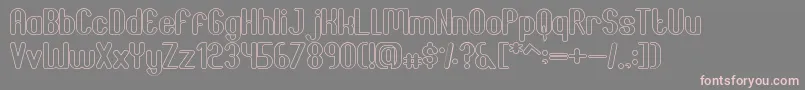 JoscelynnOutline Font – Pink Fonts on Gray Background