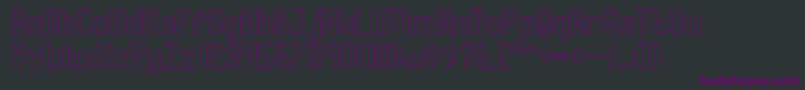 JoscelynnOutline Font – Purple Fonts on Black Background