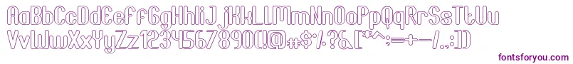 JoscelynnOutline Font – Purple Fonts on White Background