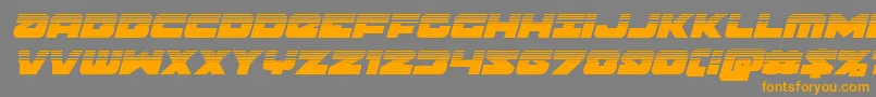 Banjinhalfital Font – Orange Fonts on Gray Background