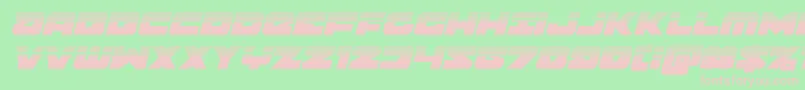 Banjinhalfital Font – Pink Fonts on Green Background