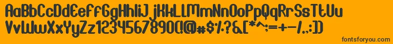 JoscelynnRegular Font – Black Fonts on Orange Background