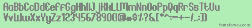 JoscelynnRegular Font – Gray Fonts on Green Background