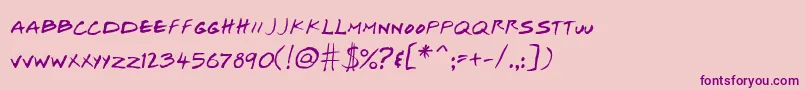 Подробнее о шрифте Josef Xuereb s Friends Italic Шрифт Josef Xuereb s Friends Italic – фиолетовые шрифты на розовом фоне