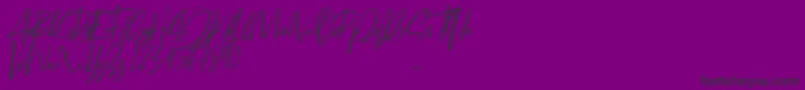 Josephine Font – Black Fonts on Purple Background