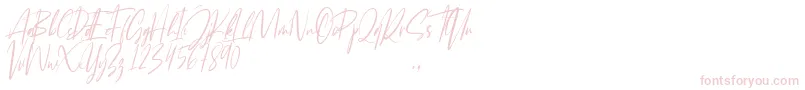 Josephine Font – Pink Fonts on White Background