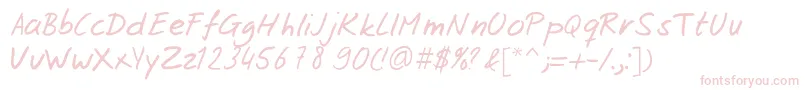 Josschrift Font – Pink Fonts
