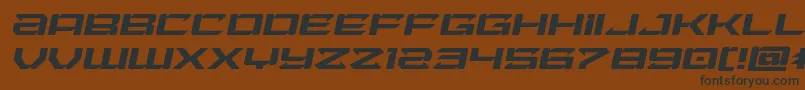 Laserwolfexpandital Font – Black Fonts on Brown Background