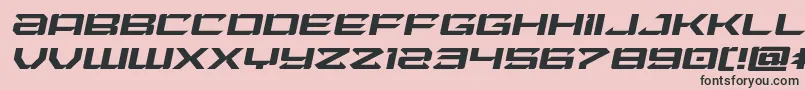 Laserwolfexpandital Font – Black Fonts on Pink Background