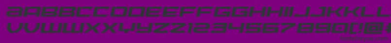 Weitere Informationen zur Laserwolfexpandital-Schriftart Laserwolfexpandital-Schriftart – Schwarze Schriften auf violettem Hintergrund