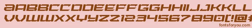Laserwolfexpandital Font – Brown Fonts on Pink Background