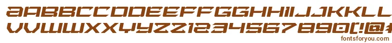 Laserwolfexpandital Font – Brown Fonts on White Background