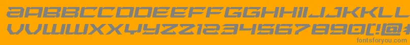 Laserwolfexpandital Font – Gray Fonts on Orange Background
