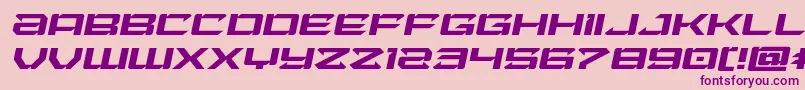 Laserwolfexpandital Font – Purple Fonts on Pink Background