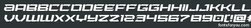 Laserwolfexpandital Font – White Fonts on Black Background