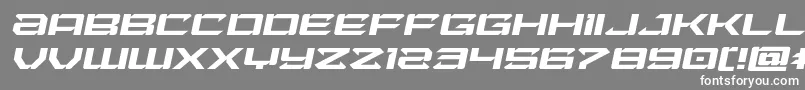 Laserwolfexpandital Font – White Fonts on Gray Background