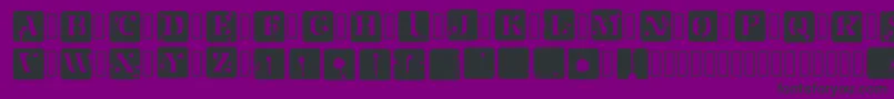 Шрифт JotSpInverted Regular – чёрные шрифты на фиолетовом фоне