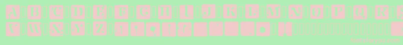JotSpInverted Regular Font – Pink Fonts on Green Background