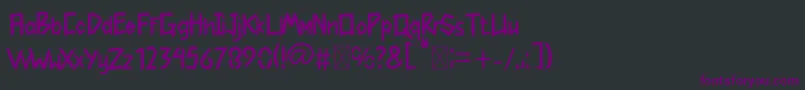 Jouright Bold Font – Purple Fonts on Black Background