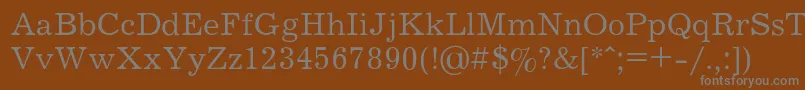 Шрифт JOURNAL – серые шрифты на коричневом фоне