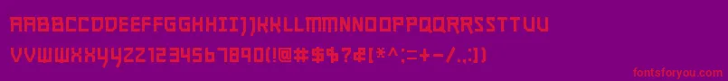 journey Font – Red Fonts on Purple Background