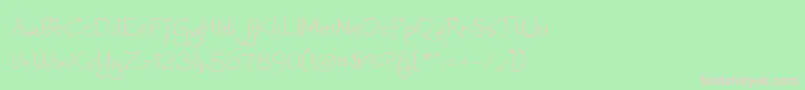 Worstveld Font – Pink Fonts on Green Background