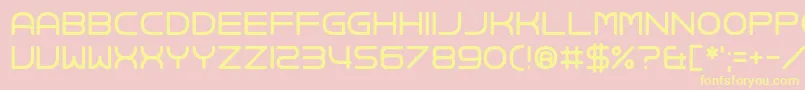 Шрифт Joy Kim – жёлтые шрифты на розовом фоне