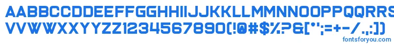 フォントJoy Multiplication – 白い背景に青い文字