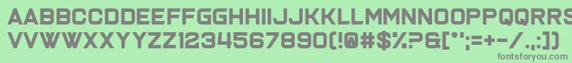 フォントJoy Multiplication – 緑の背景に灰色の文字