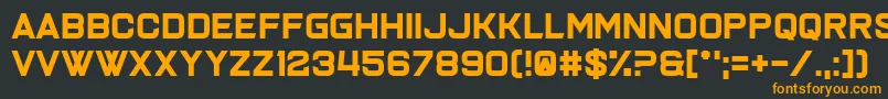 フォントJoy Multiplication – 黒い背景にオレンジの文字