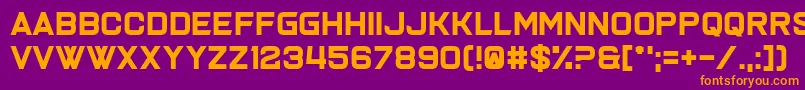 Joy Multiplication Font – Orange Fonts on Purple Background