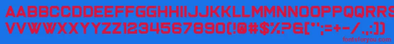Шрифт Joy Multiplication – красные шрифты на синем фоне