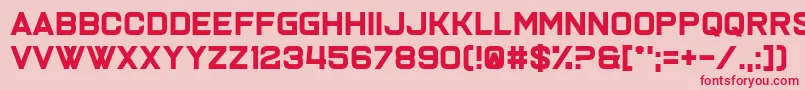 Joy Multiplication Font – Red Fonts on Pink Background