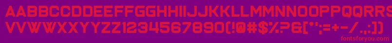 Joy Multiplication Font – Red Fonts on Purple Background