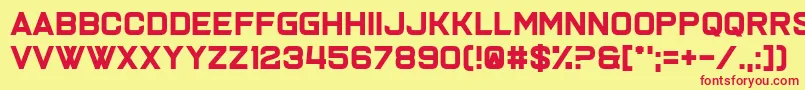 Joy Multiplication Font – Red Fonts on Yellow Background