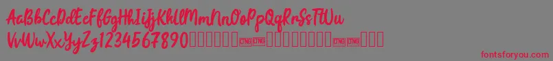 Police joyfulness script free for personal – polices rouges sur fond gris