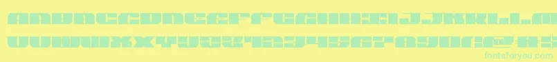 joyshark Font – Green Fonts on Yellow Background