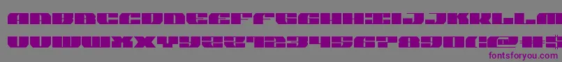 joyshark-Schriftart – Violette Schriften auf grauem Hintergrund