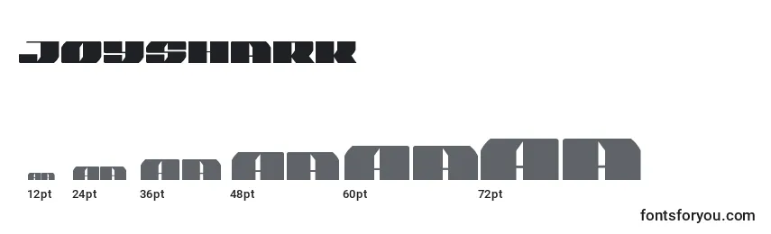 Размеры шрифта Joyshark