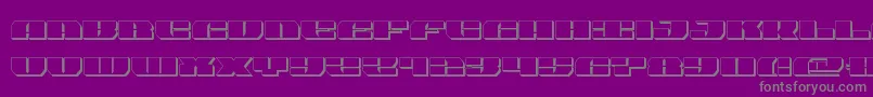 joyshark3d Font – Gray Fonts on Purple Background