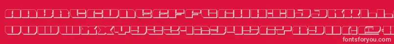 joyshark3d Font – Pink Fonts on Red Background