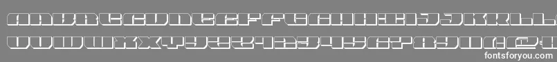 joyshark3d Font – White Fonts on Gray Background