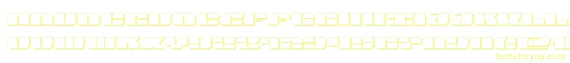 joyshark3d Font – Yellow Fonts on White Background