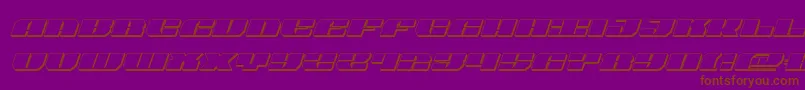 joyshark3dital-Schriftart – Braune Schriften auf violettem Hintergrund