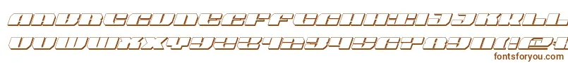 Шрифт joyshark3dital – коричневые шрифты на белом фоне