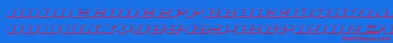 joyshark3dital-Schriftart – Rote Schriften auf blauem Hintergrund