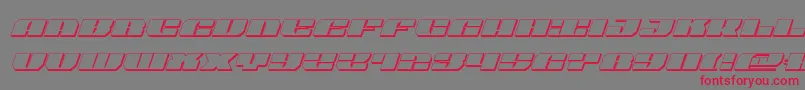 joyshark3dital Font – Red Fonts on Gray Background