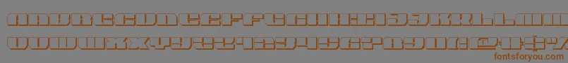 joyshark3dsemicond-fontti – ruskeat fontit harmaalla taustalla