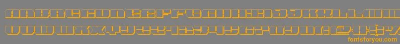 joyshark3dsemicond-Schriftart – Orangefarbene Schriften auf grauem Hintergrund