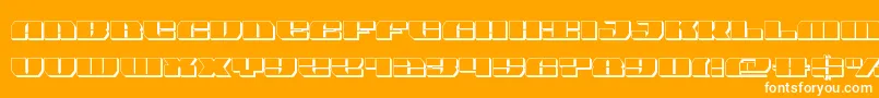 joyshark3dsemicond Font – White Fonts on Orange Background